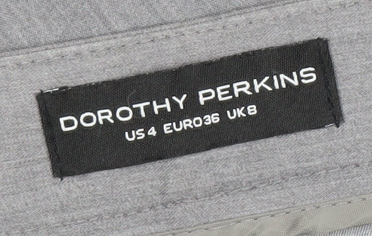 Dorothy Perkins Women's Grey Trousers Size 8