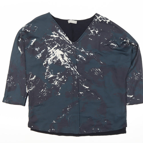 Betty & Co Women’s Blue V-Neck Blouse Size 8