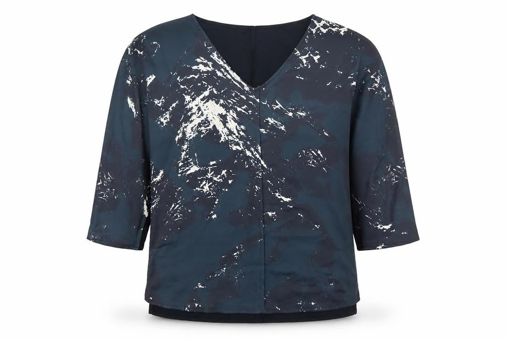 Betty & Co Women’s Blue V-Neck Blouse Size 8