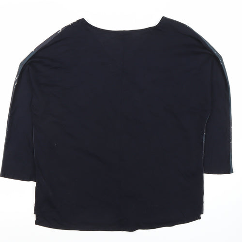 Betty & Co Women’s Blue V-Neck Blouse Size 8