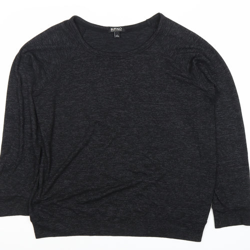 Buffalo Women’s Black Jumper L - Casual 3/4 Sleeve