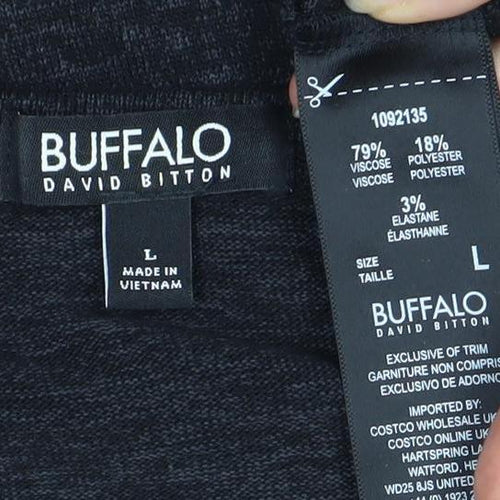 Buffalo Women’s Black Jumper L - Casual 3/4 Sleeve