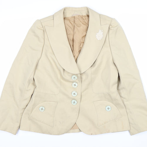 Élegance d'Europe Women's Beige Blazer Size 16