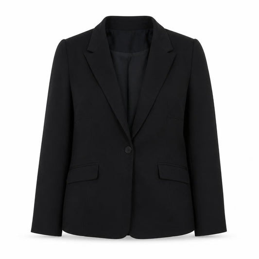 Front view of Wallis Women's Black Notch Blazer, size 12