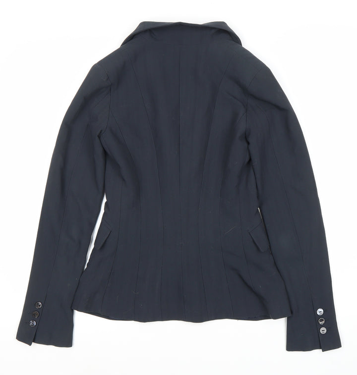 Betty Blue Women's Black Blazer, Size 12, Notch Lapel
