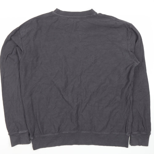 New Look Men's Grey Pullover Sweatshirt M Regular Fit
