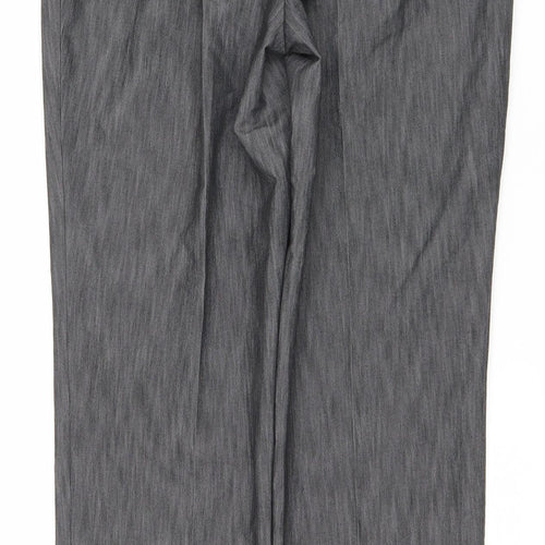 Fisser Women's Grey Straight Trousers Size 12