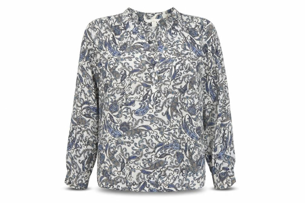 Front view of H&M Women's Multicoloured Paisley Blouse, size 8