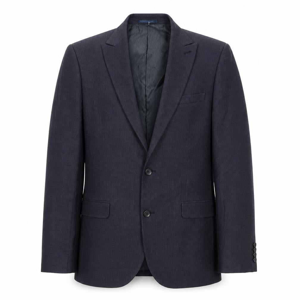 Front view of Next Men's Blue Blazer 40 Long Length Formal Classic