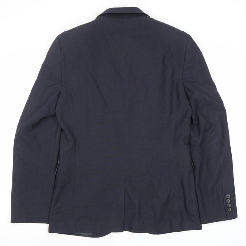 Next Men's Blue Blazer 40 Long Length Formal Classic