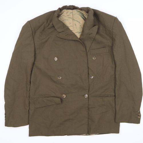 Fascino Men's Brown 36 Double-Breasted Blazer