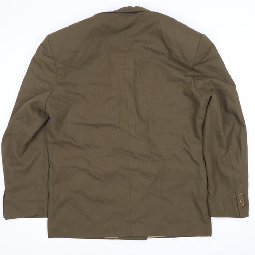 Fascino Men's Brown 36 Double-Breasted Blazer