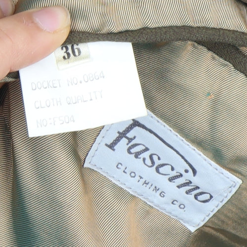 Fascino Men's Brown 36 Double-Breasted Blazer