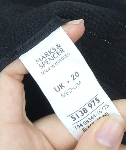 Marks and Spencer Women's Black Trousers Size 20