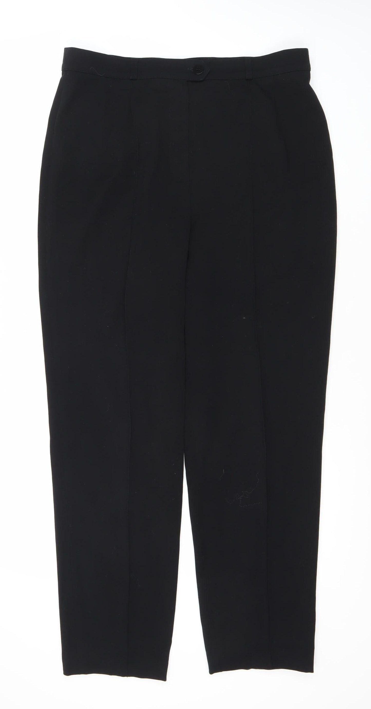 Gerry Weber Women's Black Straight Trousers Size 16