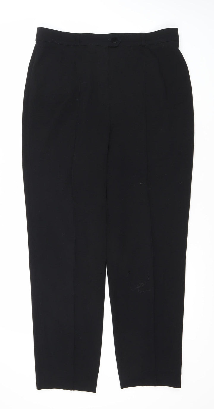 Gerry Weber Women's Black Straight Trousers Size 16