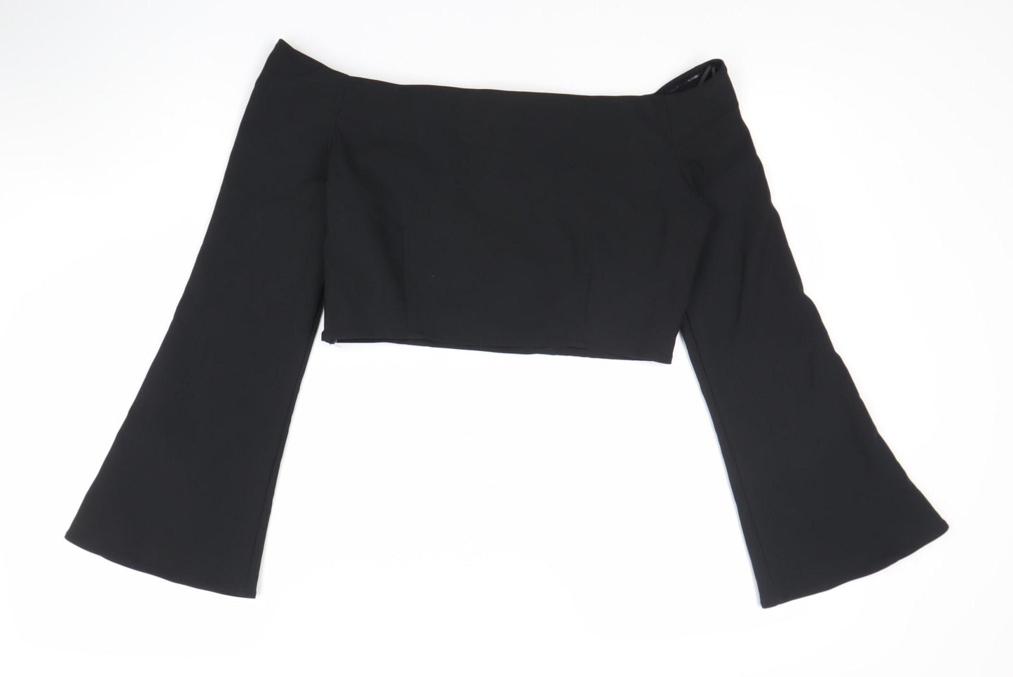 Zara Women's Black Off the Shoulder Top, Size L