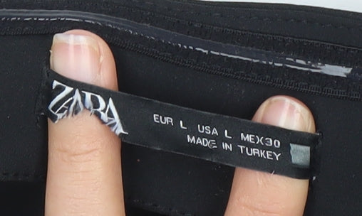 Zara Women's Black Off the Shoulder Top, Size L