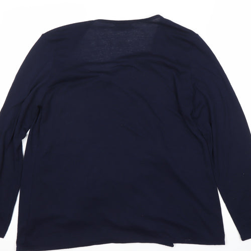 Roman Women’s Navy Wrap Jumper, Size 14
