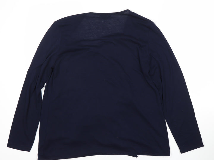 Roman Women’s Navy Wrap Jumper, Size 14