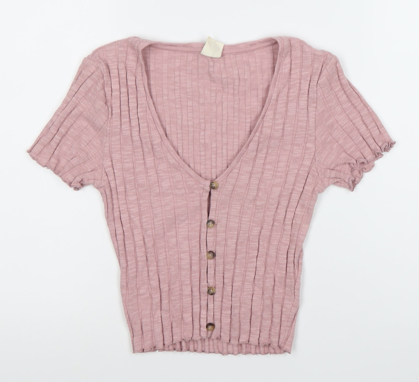 Outfitters Women’s Pink V-Neck Cardigan, Size S