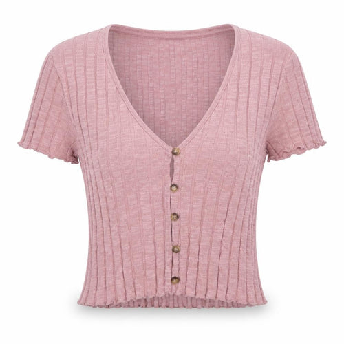 Outfitters Women’s Pink V-Neck Cardigan, Size S