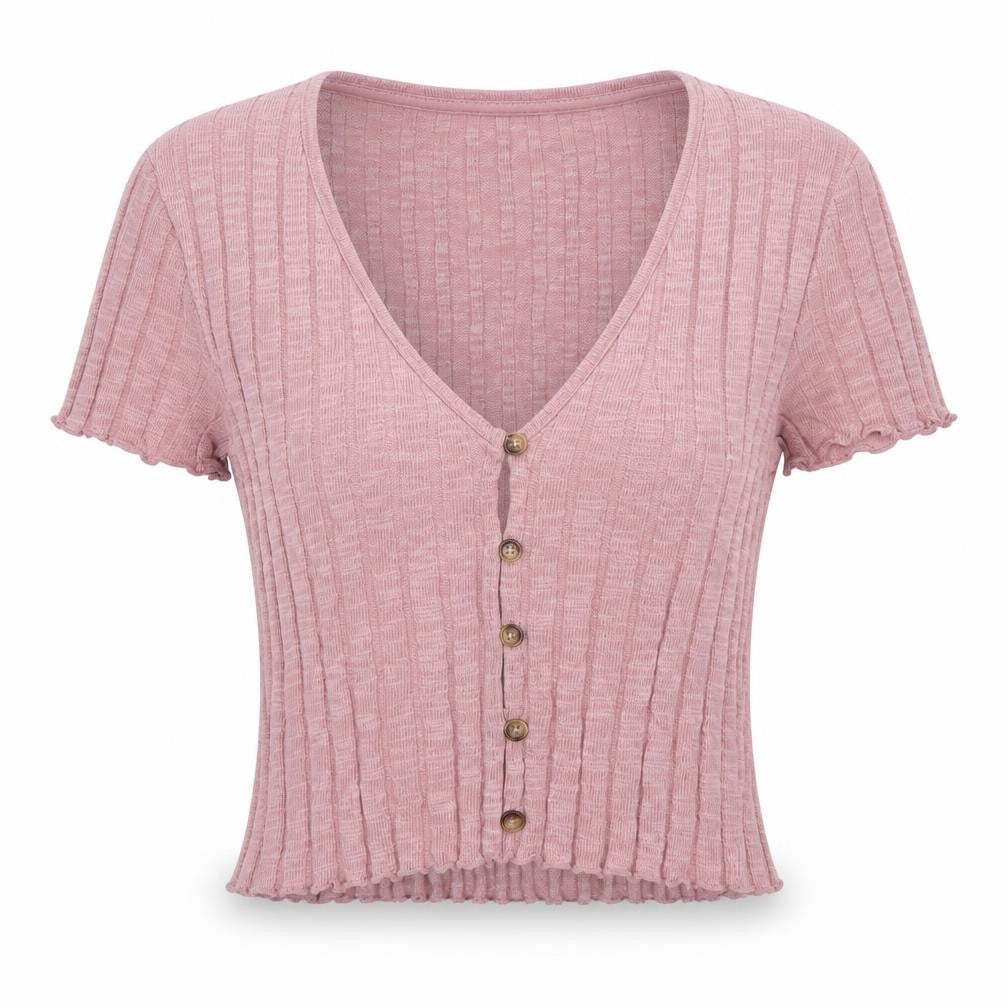 Outfitters Women’s Pink V-Neck Cardigan, Size S