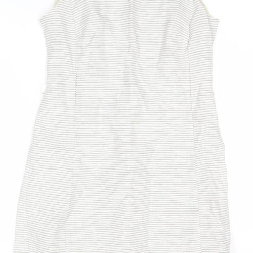 Marks and Spencer Women’s Ivory Striped Dress Size 10