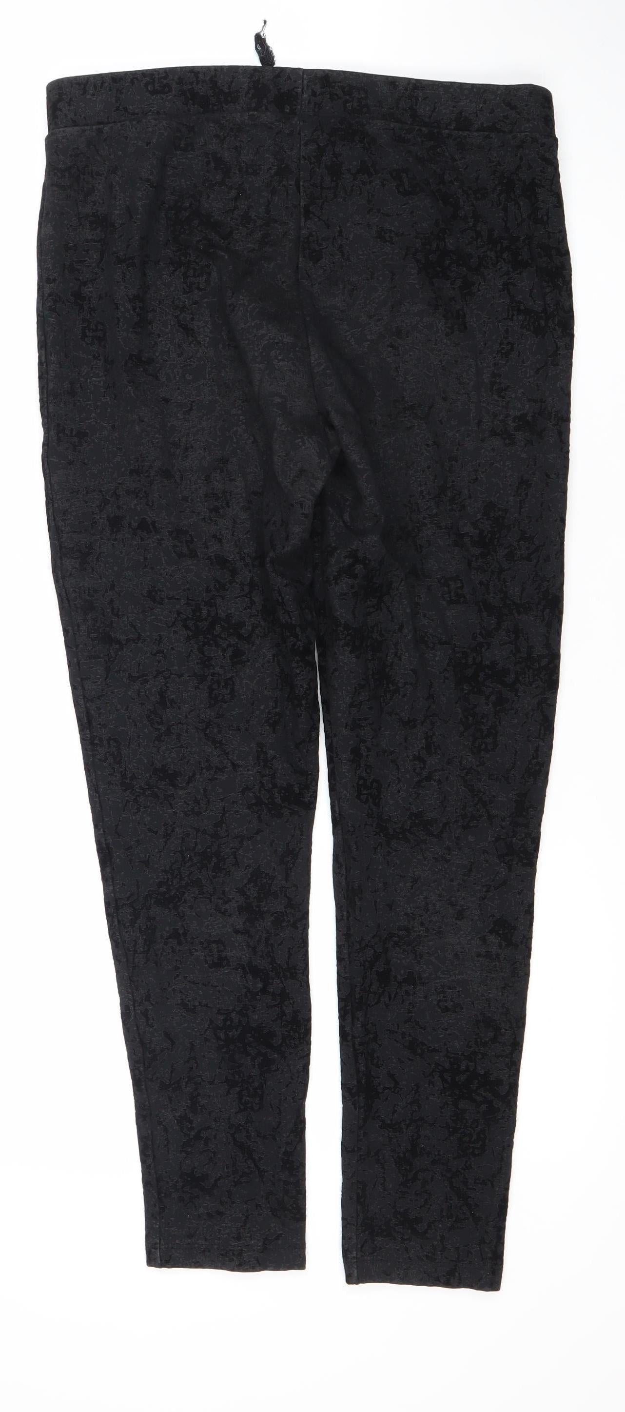 Next Women's Black Leggings Size 12 Elastic Waist