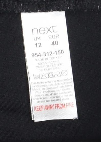 Next Women's Black Leggings Size 12 Elastic Waist