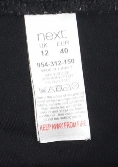 Next Women's Black Leggings Size 12 Elastic Waist