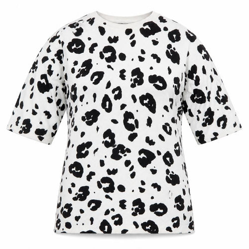 Marks and Spencer Women's Animal Print T-Shirt - Black, Size S