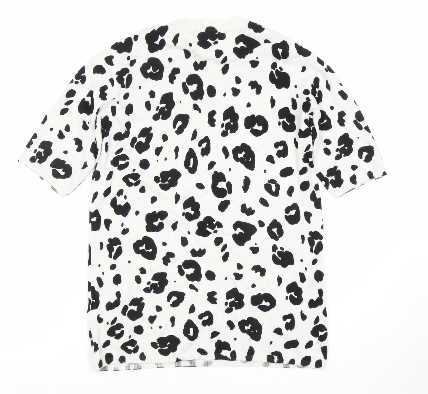 Marks and Spencer Women's Animal Print T-Shirt - Black, Size S