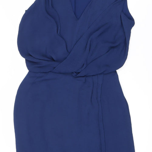 Mango Women’s Blue Wrap Dress Size 12