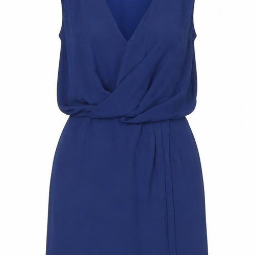 Mango Women’s Blue Wrap Dress Size 12