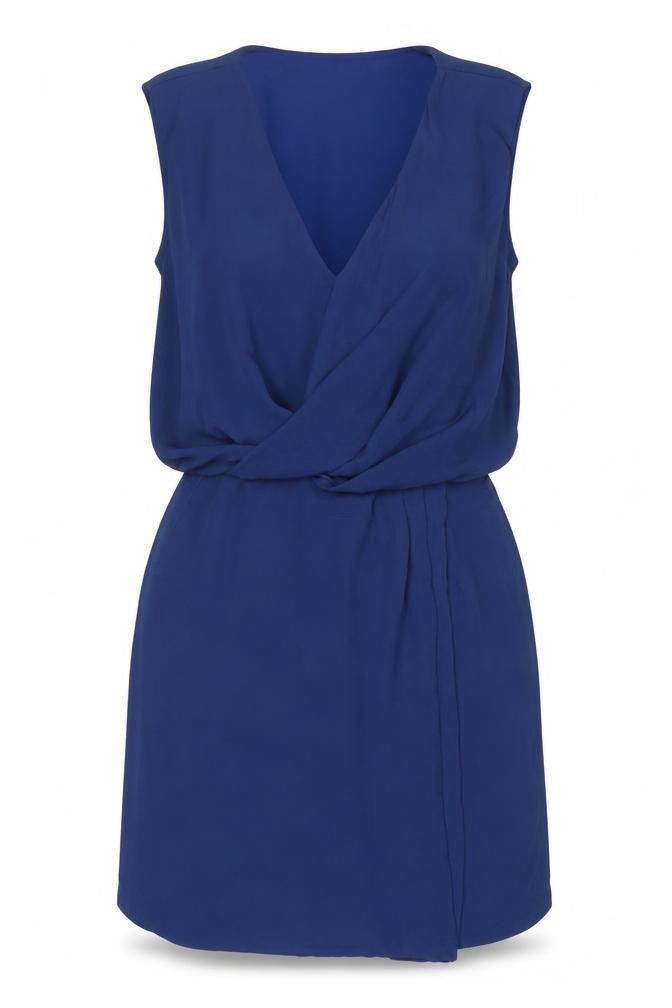 Mango Women’s Blue Wrap Dress Size 12