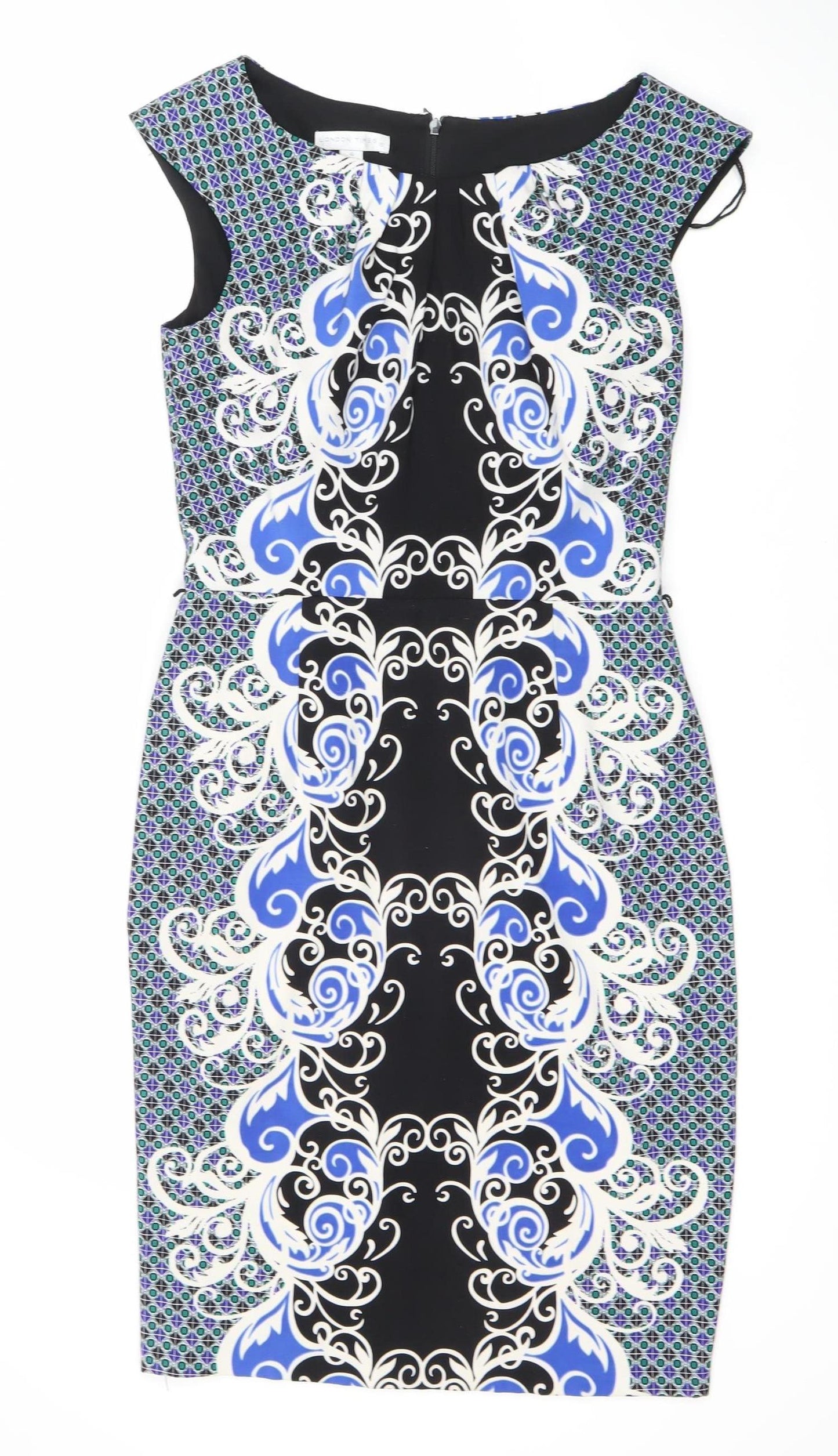 London Times Women's Multicoloured Dress Size 12