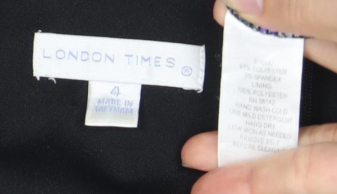 London Times Women's Multicoloured Dress Size 12