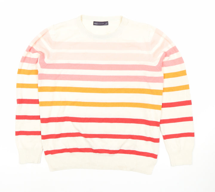 Marks and Spencer Women's Striped Pullover Jumper