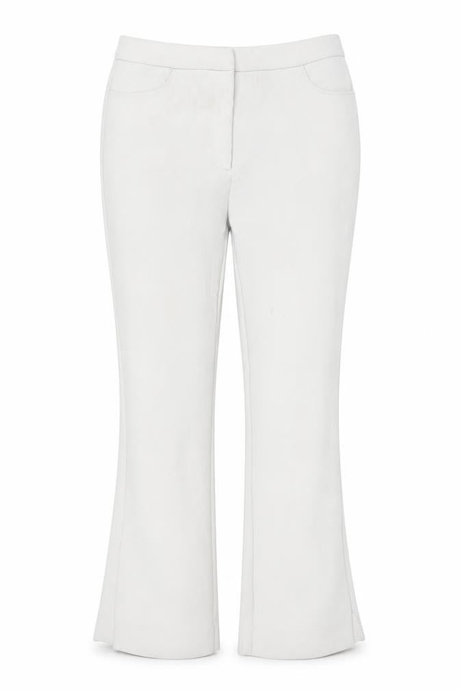 Front view of Weekday Women's White Trousers, size 14