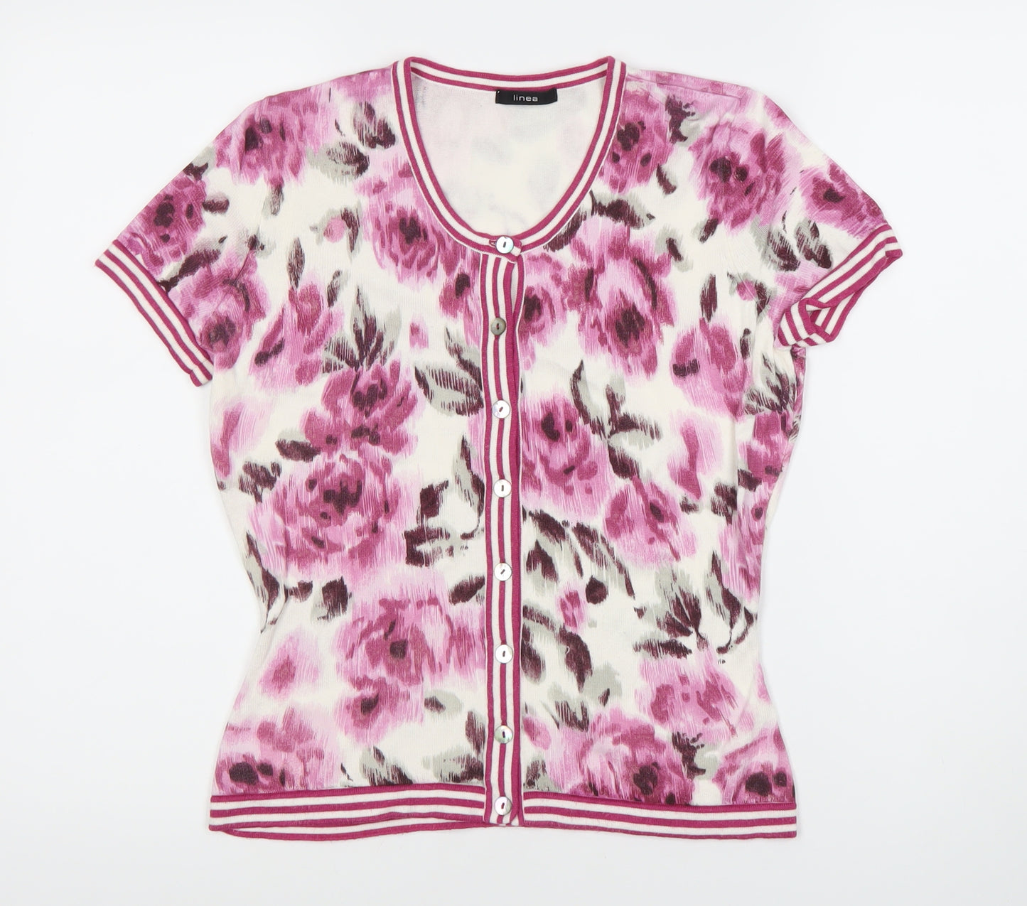 Linea Women's Floral Cardigan - Multicoloured S