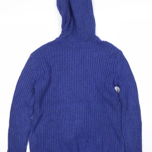 Marks and Spencer Women's Blue Pullover Hoodie, Size S