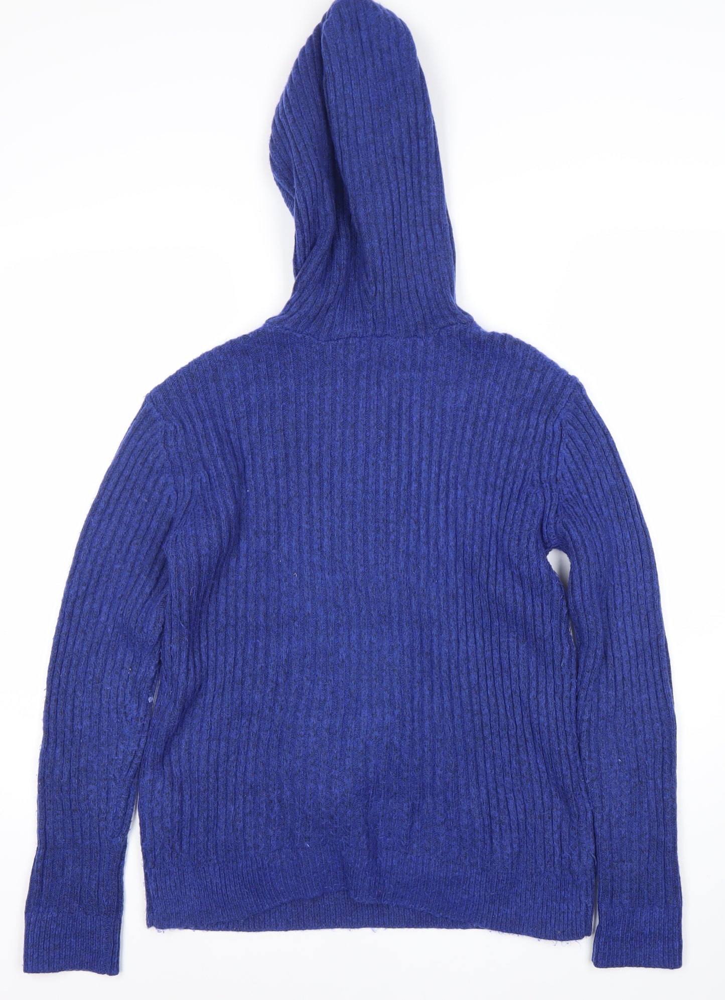 Marks and Spencer Women's Blue Pullover Hoodie, Size S