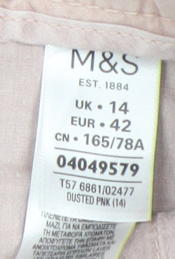 Marks and Spencer Women's Pink Trousers Size 14