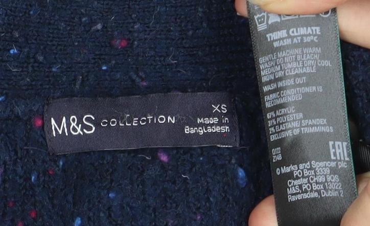 Marks and Spencer Women's Blue XS Cardigan