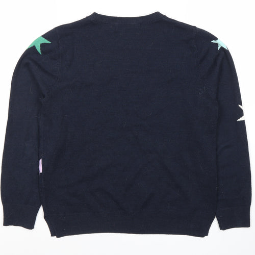 Marks and Spencer Women's Blue Star Knit Pullover - Size 12