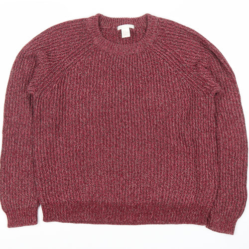 BASIC Red Women's Pullover Jumper Size 10