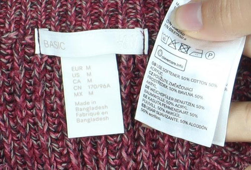 BASIC Red Women's Pullover Jumper Size 10