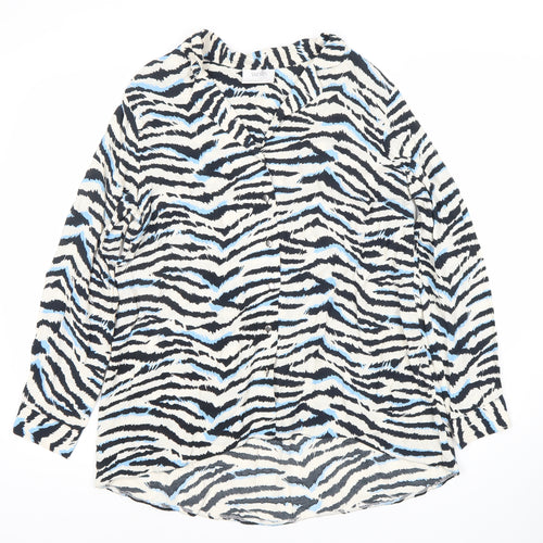 Wallis Women's Multicoloured Animal Print Blouse UK 12