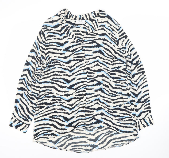 Wallis Women's Multicoloured Animal Print Blouse UK 12